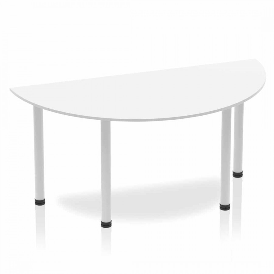 Rayleigh Post Leg Semi Circle Table